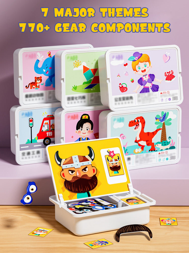Puzzle magnetici con facce