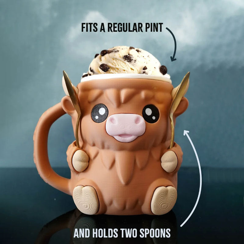 Porta gelato Ferdinand Highland Cow