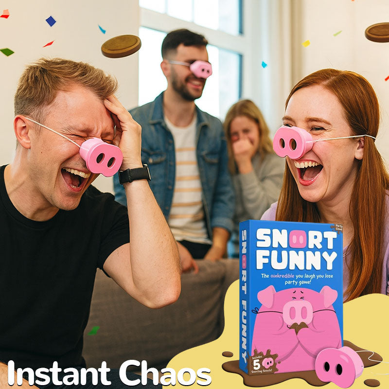 Snort Funny: Il gioco di società “Ridi e perdi” 🐷😂