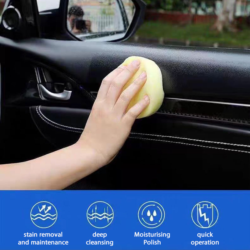 Crema detergente per la cura della pelle degli interni dell'auto