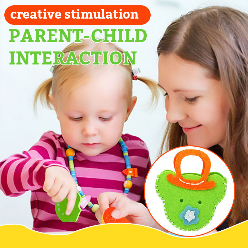 Pacchetto di materiale da cucire per borse creative per bambini