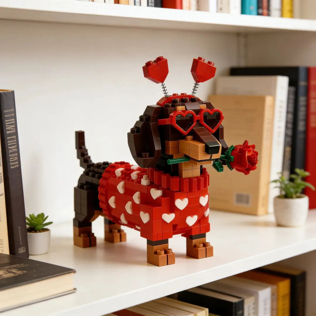 💖 Set esclusivo di mattoncini Dachshund per San Valentino 2026🐕