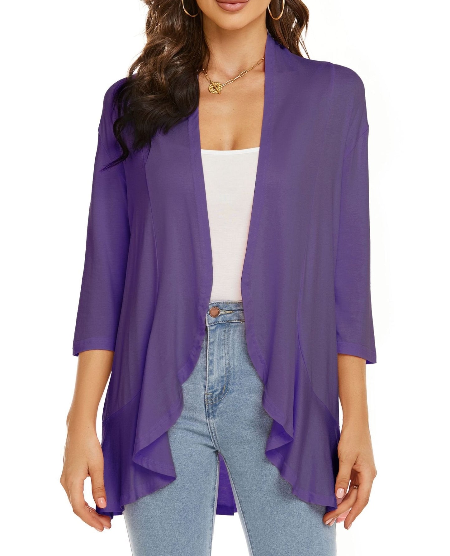 Cardigan donna casual e leggeri aperti sul davanti