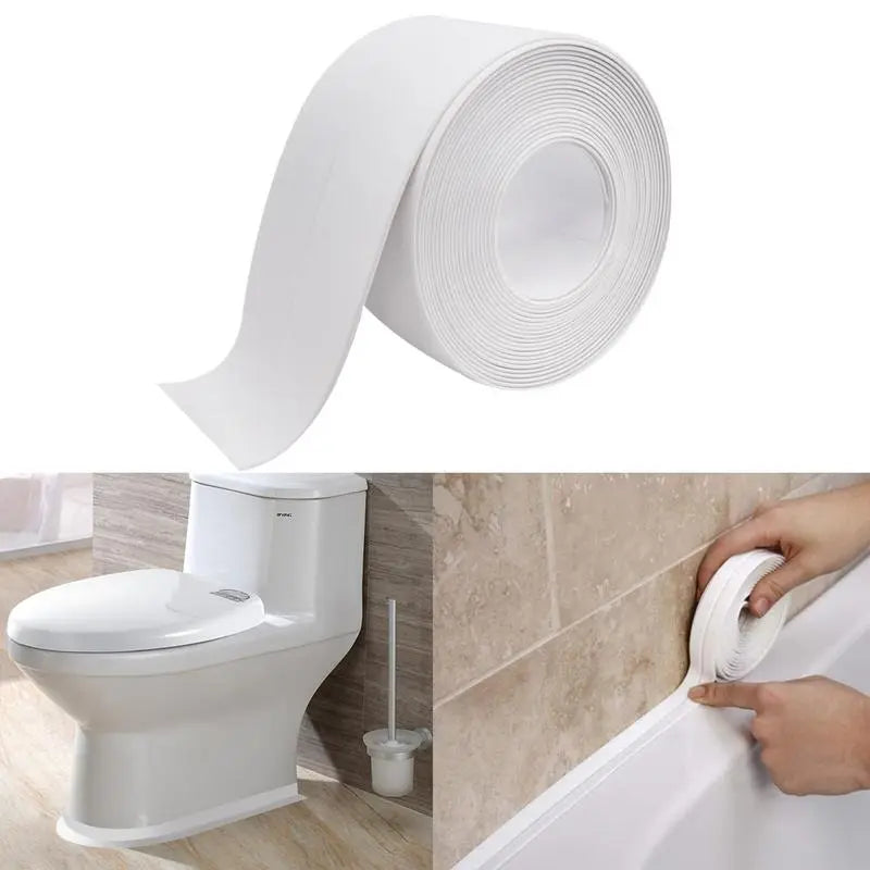 Confezione da 3 rotoli di nastro sigillante impermeabile bianco (9,6 m in totale) – Dite addio alle fessure ammuffite e alle brutte guarnizioni