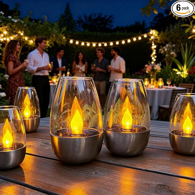 ☀️ Candele da tè alimentate a energia solar