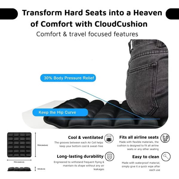 🔥ULTIMO GIORNO 49% DI SCONTO - ☁Cuscino TravelEase CloudComfort🎁Acquistane 2 e la spedizione è grati