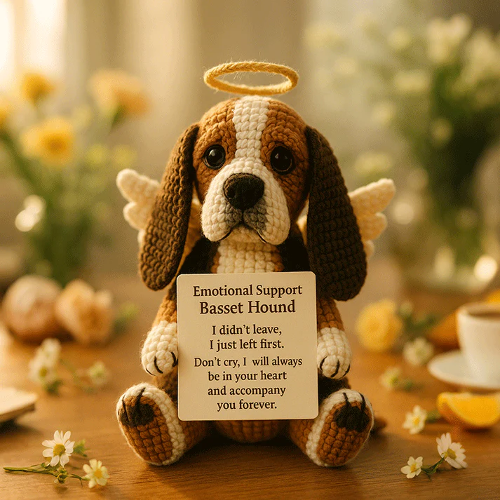 🐕👼 Cagnolino angelo lavorato all'uncinetto a mano: un ricordo personale per commemorare e celebrare il proprio animale domestico! ✨