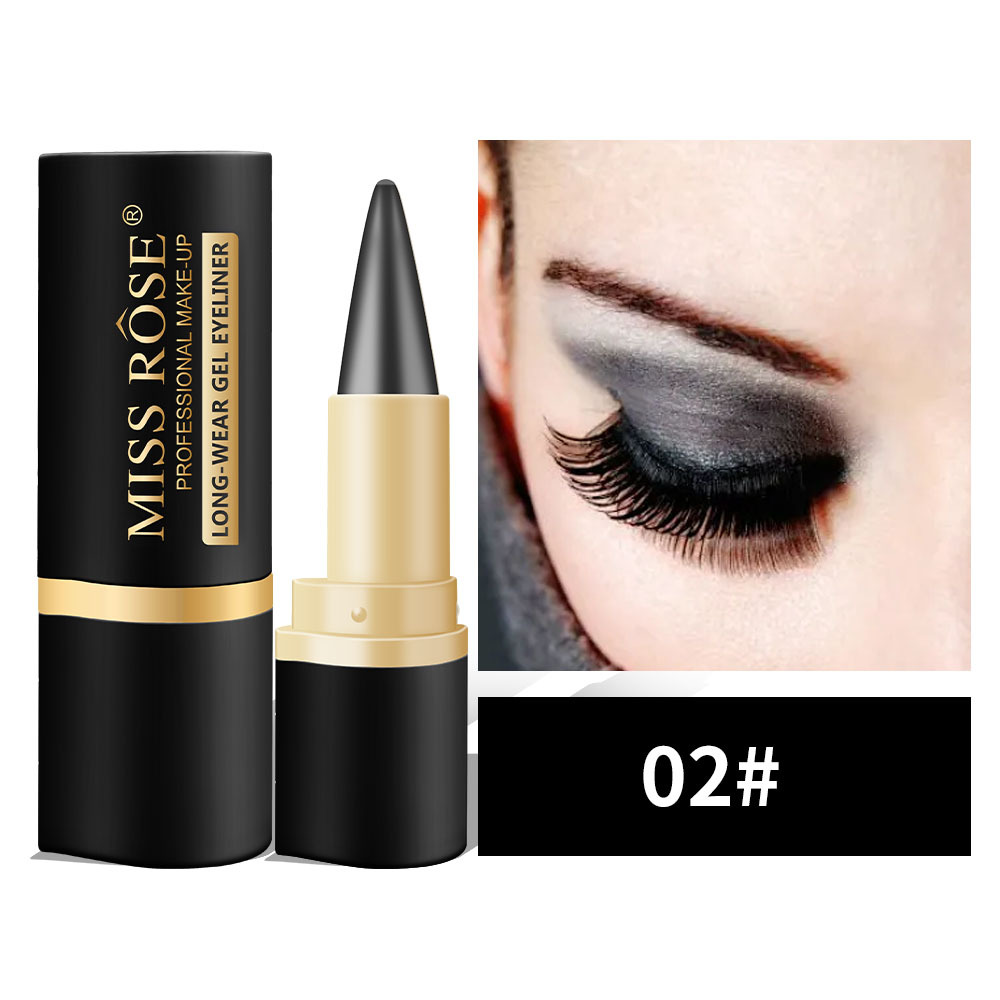 Eyeliner gel nero naturale a lunga tenuta, waterproof, formula naturale, sicuro e innocuo, delicato e facile da rimuovere