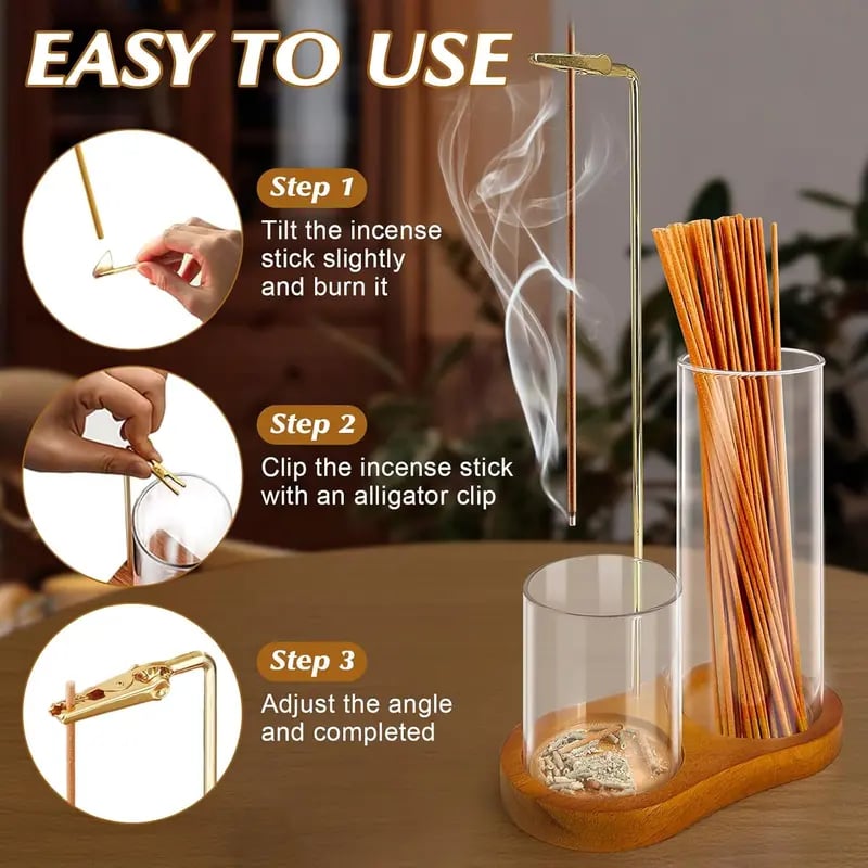 Portacandele e porta incenso 2 in 1 (senza profumo)