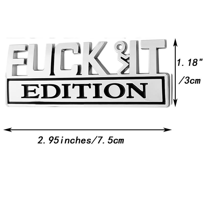 🏆Ultimo giorno Acquista 1 e ricevi 1 gratis🚗💨Emblema FVCK IT Edition
