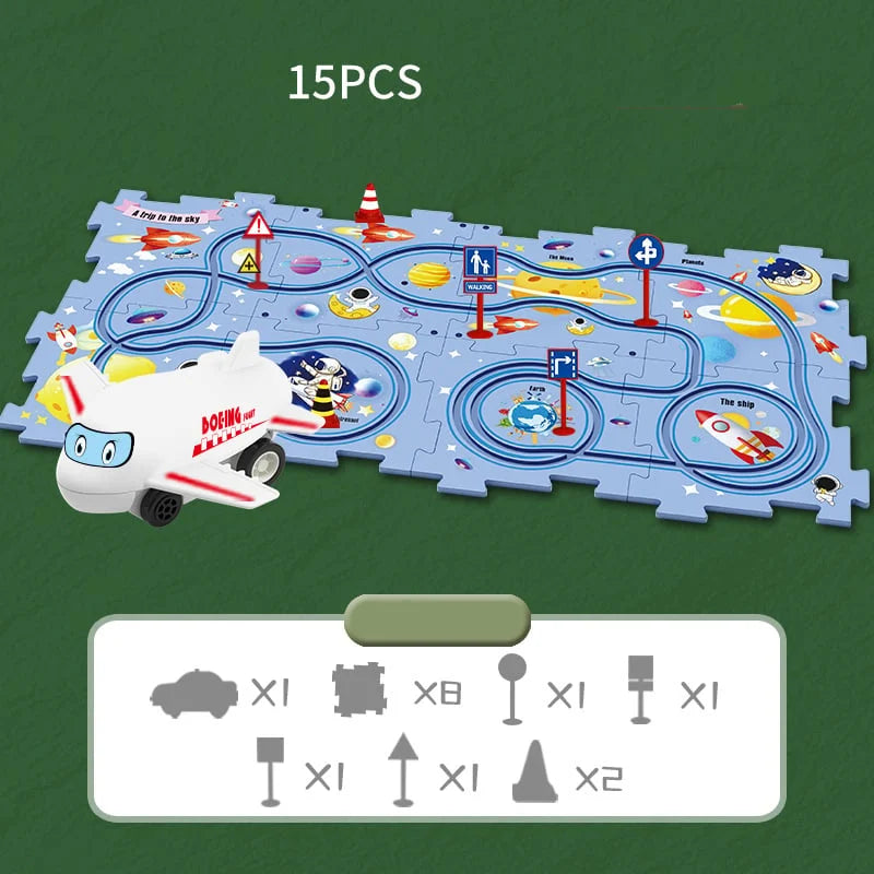 🧩Set da gioco educativo per bambini con puzzle autostrada🧩