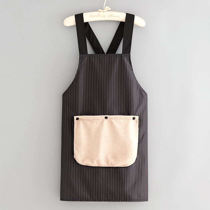 🔥Sconto natalizio anticipato del 49%✨Grembiule con tasche per donna e uomo, design incrociato sul retro con asciugaman