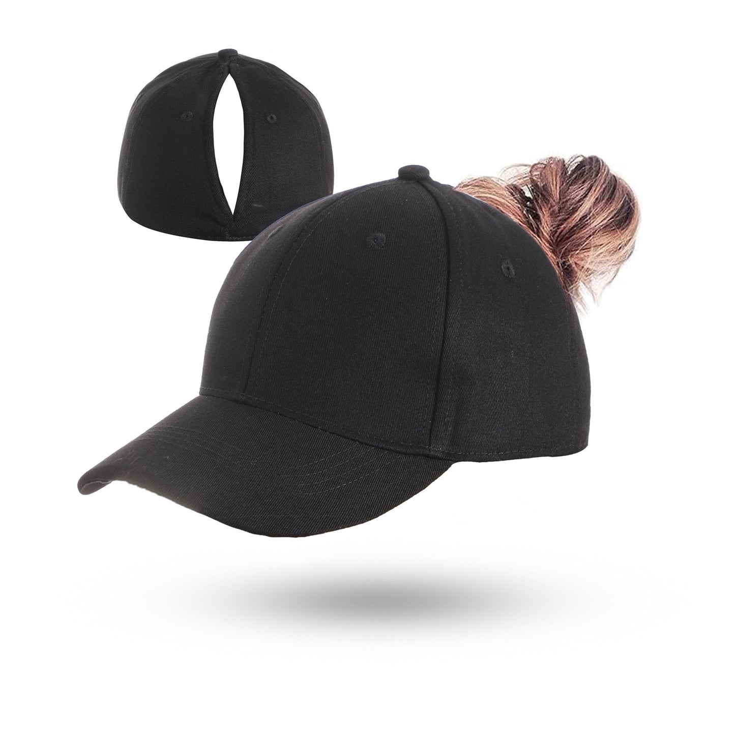 Cappellino da baseball con coda di cavallo e chiusura magnetica