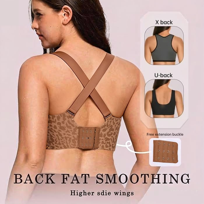 🏆ULTIMO GIORNO DI SALDI 46% DI SCONTO 🔥Reggiseno modellante super rassodante con stampa leopardata | Reggiseni senza ferretto da donna 👍Niente più seno cadent