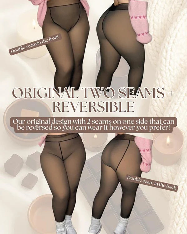 ⚡50.000+ ESAURITO!❄️Leggings in pile modellanti con cucitura✨✨Ti tengono al caldo. Ti fanno apparire al meglio.