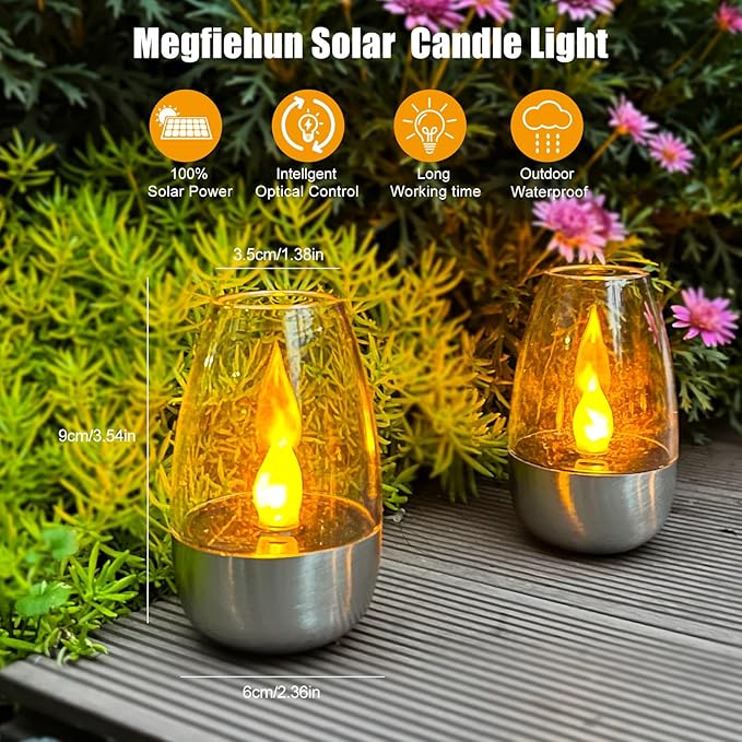 ☀️ Candele da tè alimentate a energia solar