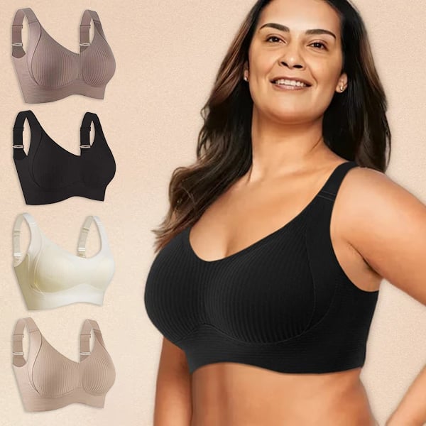 Reggiseno push-up senza ferretto super rassodante, comfort per tutto il giorno, niente più cedimenti (confezione risparmio da 2 pezzi)