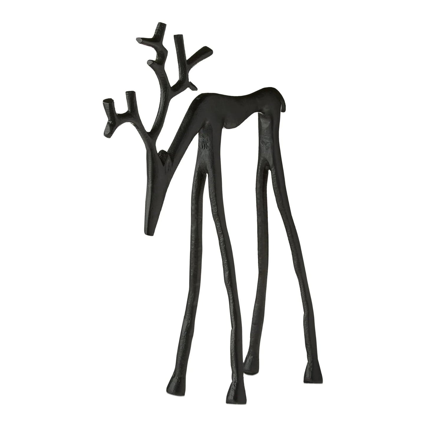 Statua di renna nera