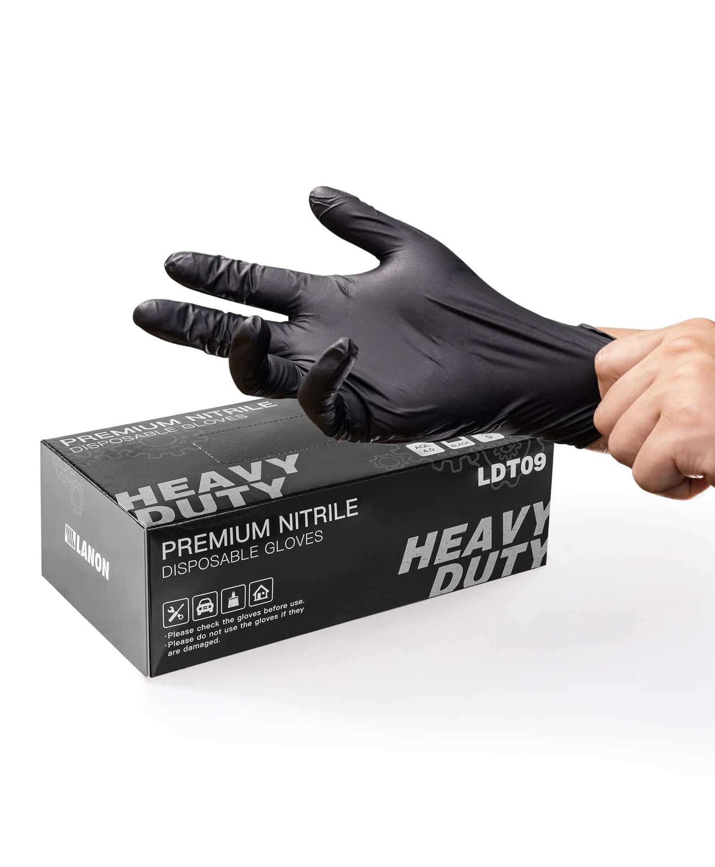 🔥Saldi natalizi 49% di sconto🎄100/50 guanti monouso in nitrile nero