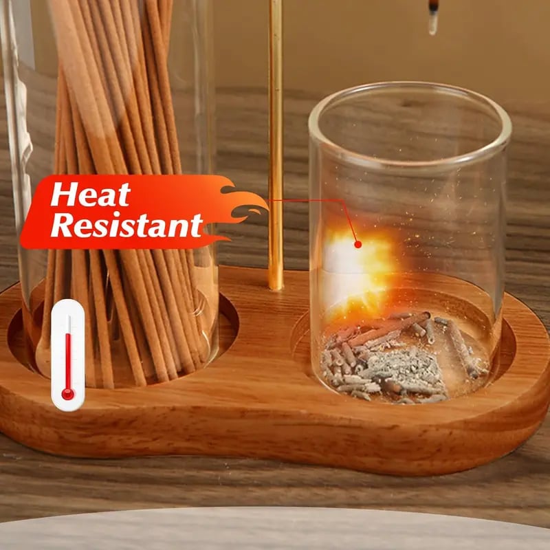 Portacandele e porta incenso 2 in 1 (senza profumo)