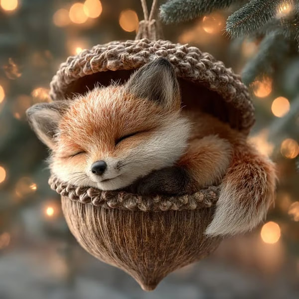 🔥Prevendita del Black Friday - Fino al 49% di sconto!❤️🎁 Decorazioni natalizie con ghiande e animali della foresta – Accoglienti decorazioni natalizie della foresta