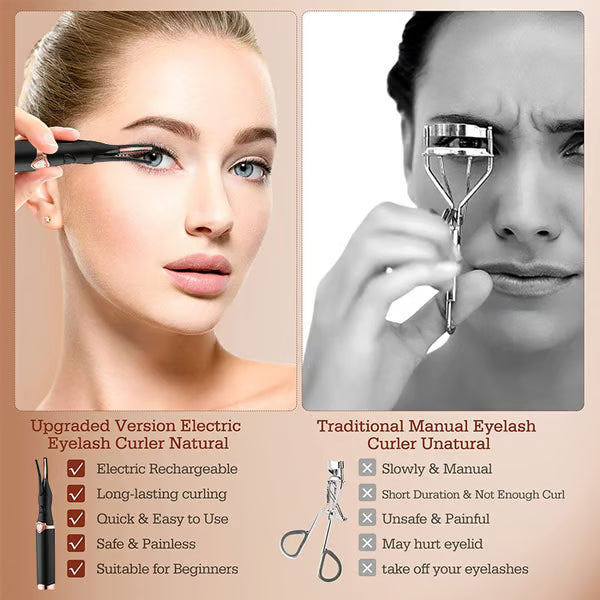 Piegaciglia elettrico per un look glamour immediato👁️Sbatti le ciglia e stupisci tutti!
