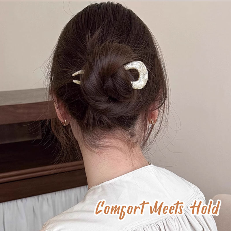 Chignon semplice francese per capelli all'indietro
