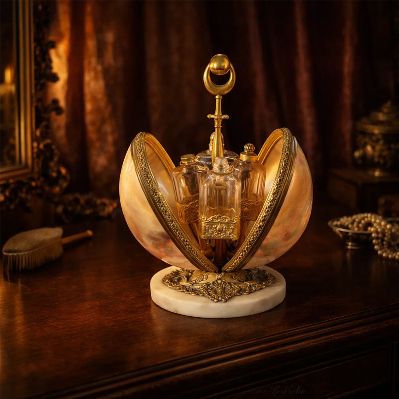 🕯 Espositore vintage per profumi a forma di conchigli
