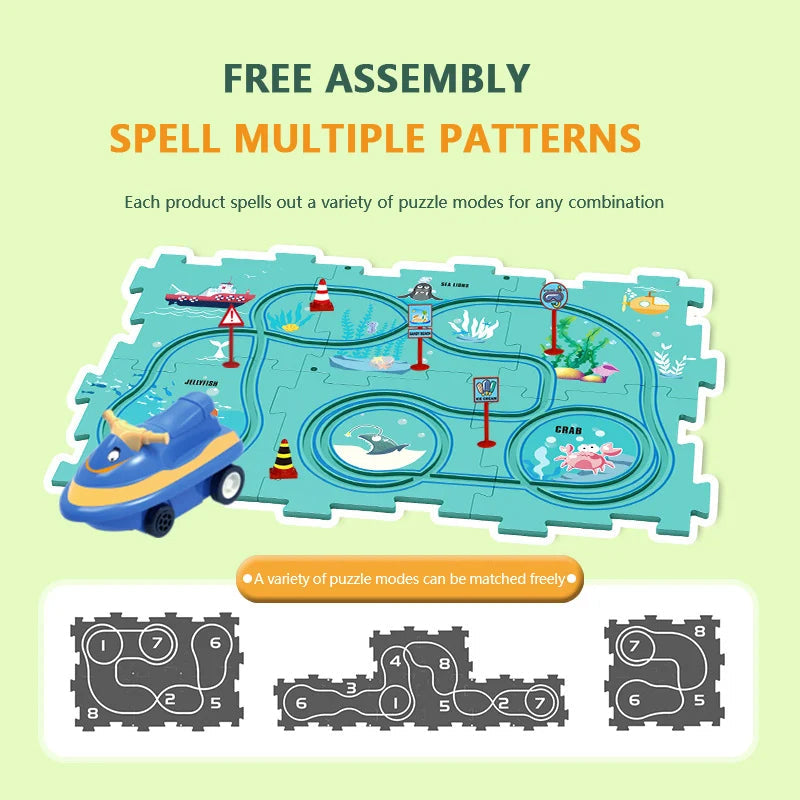 🧩Set da gioco educativo per bambini con puzzle autostrada🧩