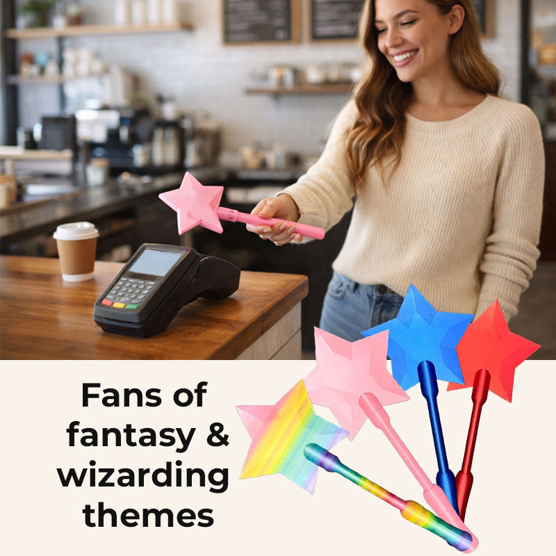Portacarte Tap-to-Pay con bacchetta magica