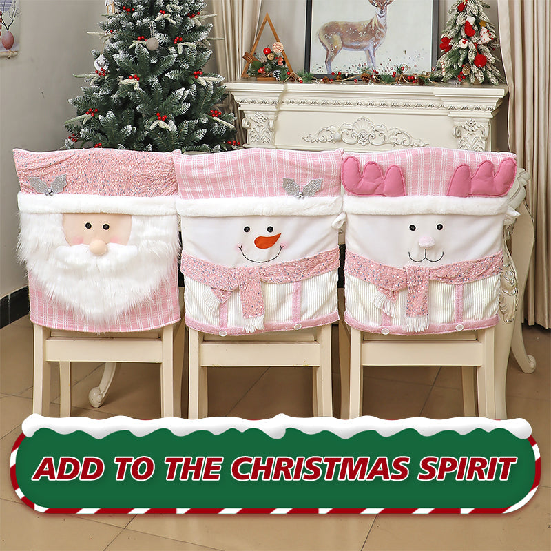 Set di sedie con decorazioni natalizie