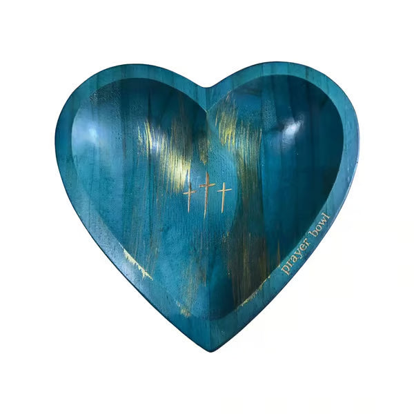 🔥Ultimo giorno 49% DI SCONTO - ✝️Set di ciotole da preghiera in legno a forma di cuore realizzate a mano🎁Regalo per la riflessione fedele e la devozione quotidian