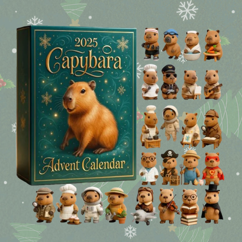 Calendario dell'Avvento Capibara 2025 — 24 giorni di piacevoli sorprese🎄✨