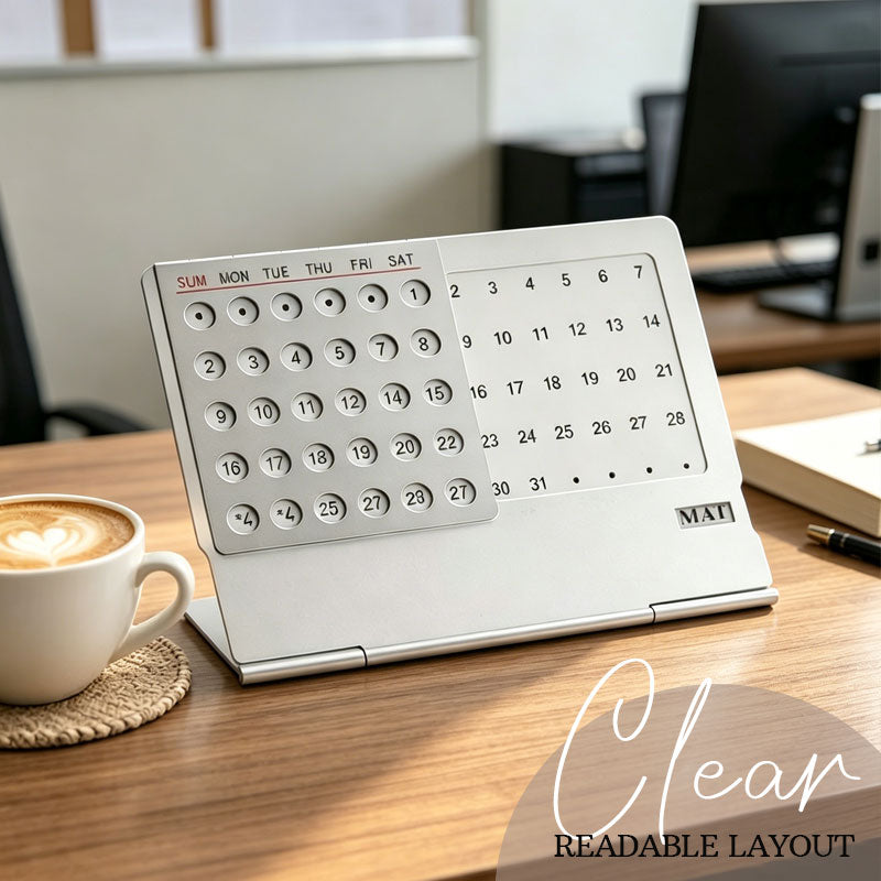 📅 Calendario da tavolo perpetuo in metallo