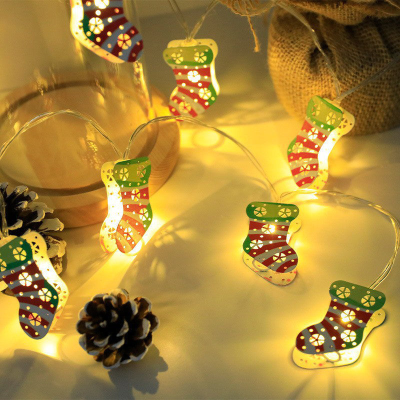 🎄 Catena luminosa decorativa natalizia a LED in ferro