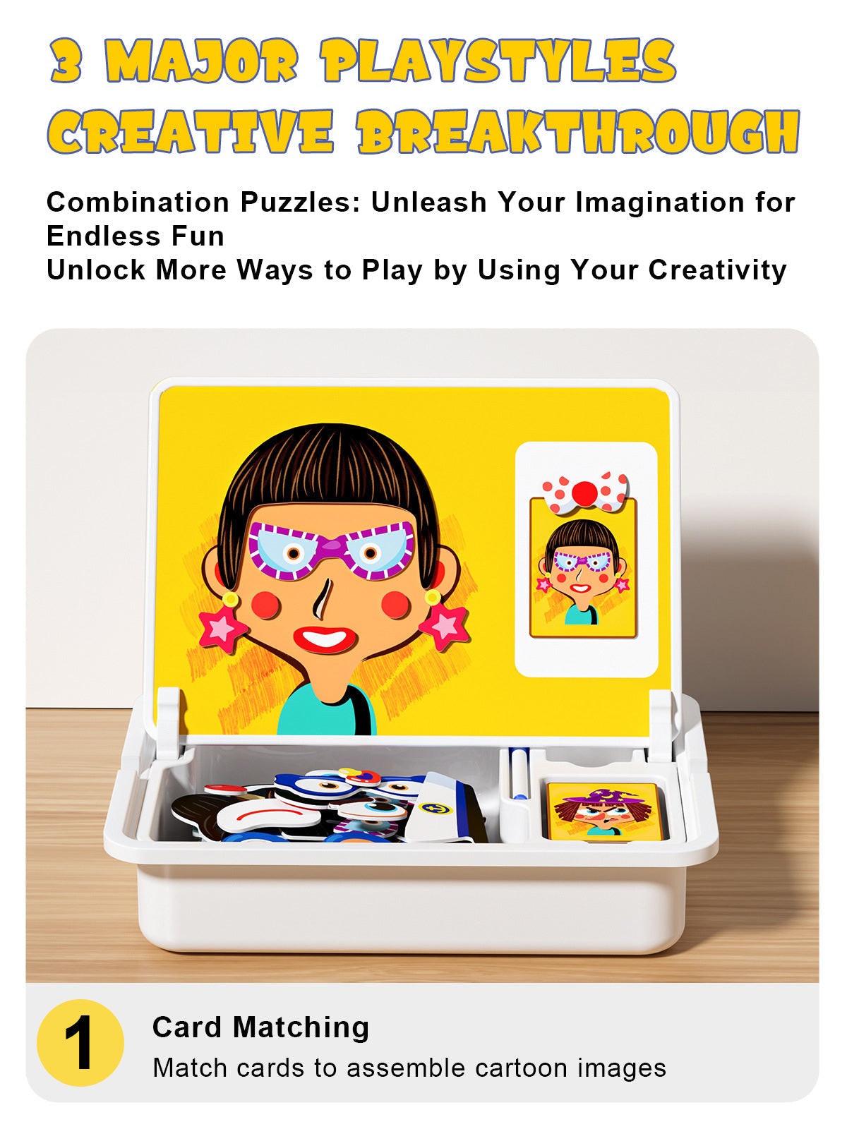 Puzzle magnetici con facce