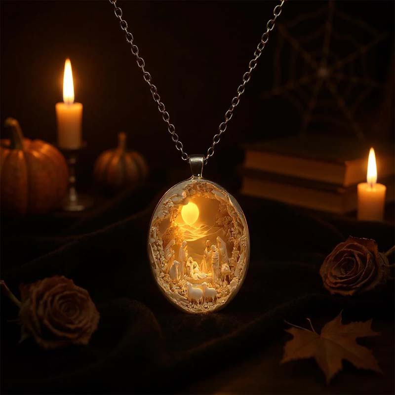 Elegante collana in vetro