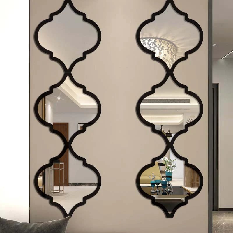 ⏰12 adesivi da parete in acrilico 3D a forma di rombo