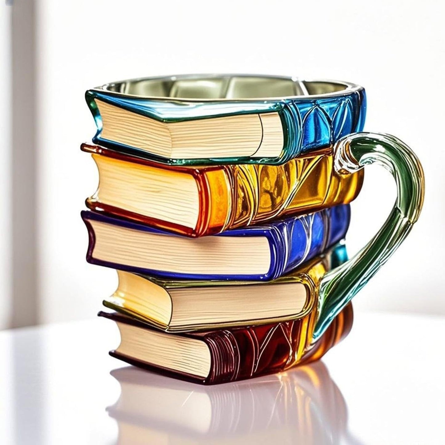⏰Saldi natalizi limitati 49% DI SCONTO!!📚Tazza con libro dipinto in 3D🍵