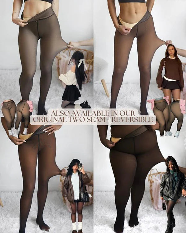 ⚡50.000+ ESAURITO!❄️Leggings in pile modellanti con cucitura✨✨Ti tengono al caldo. Ti fanno apparire al meglio.