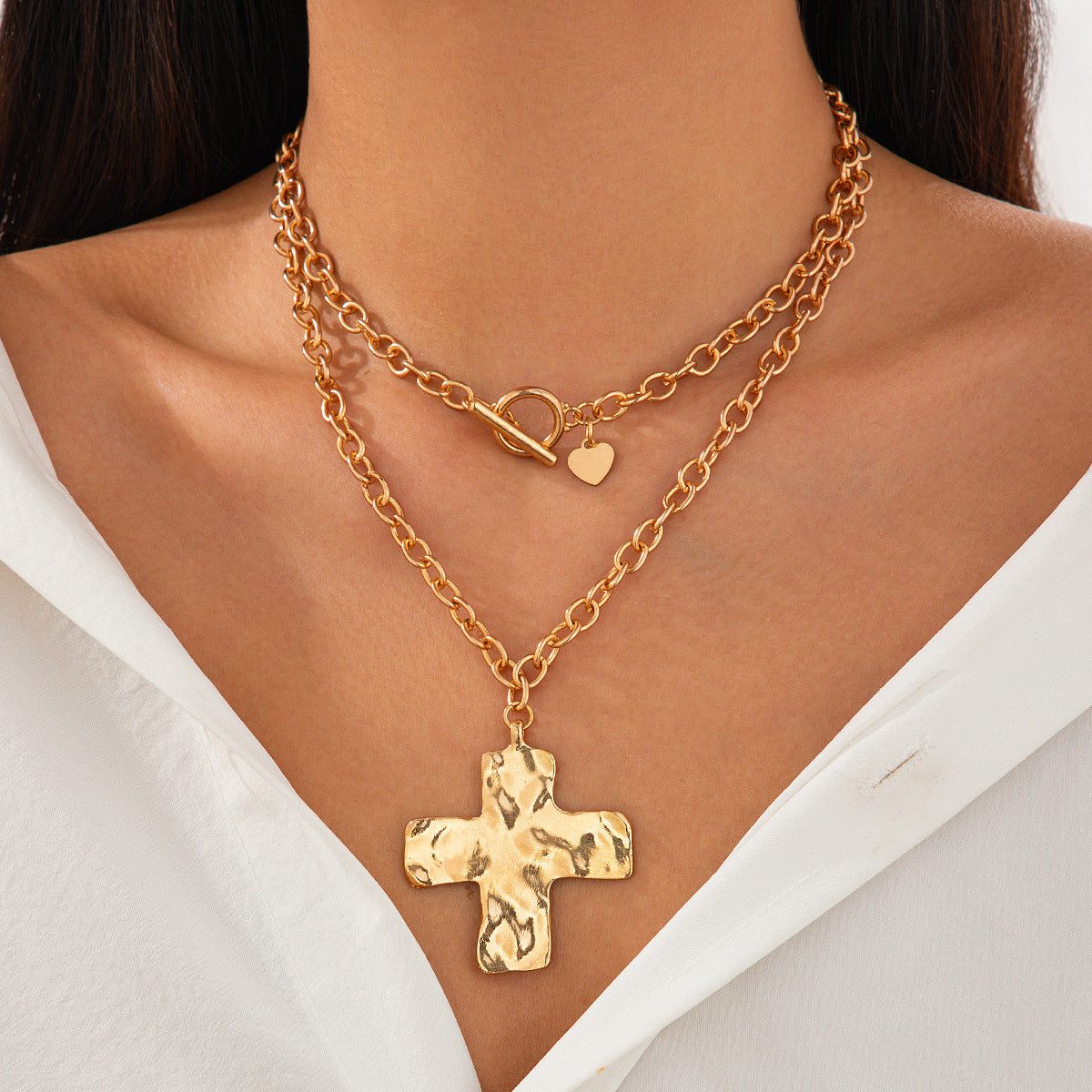 🔥 Mega offerta del Black Friday – 50% di sconto!🔥 Collana vintage con ciondolo a croce etern