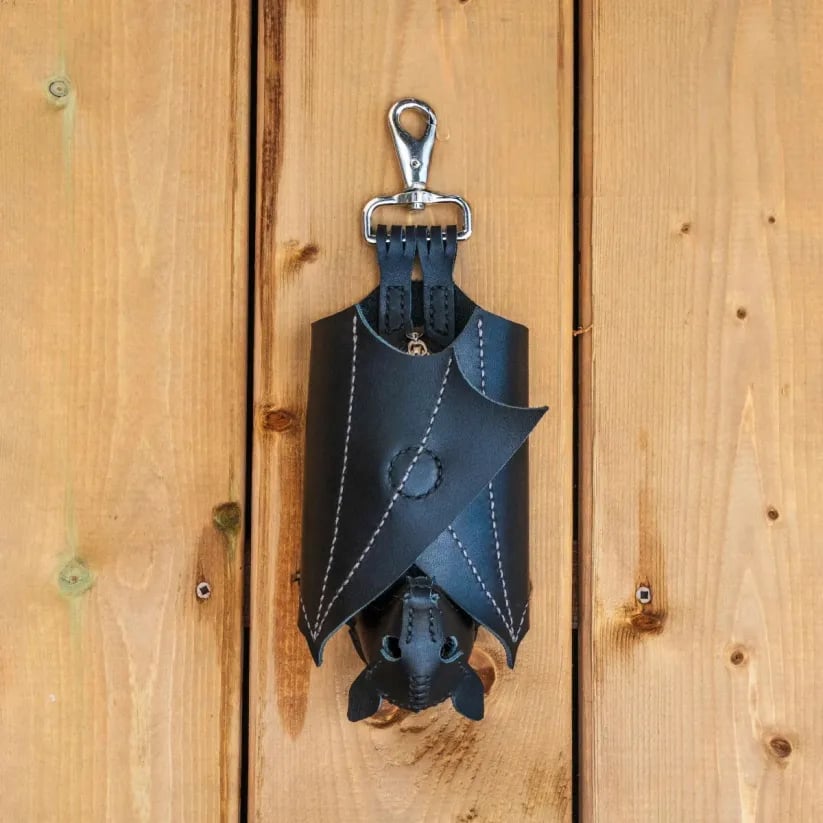 ⏰Saldi natalizi 49% DI SCONTO🎄🦇Portamonete in pelle a forma di pipistrello