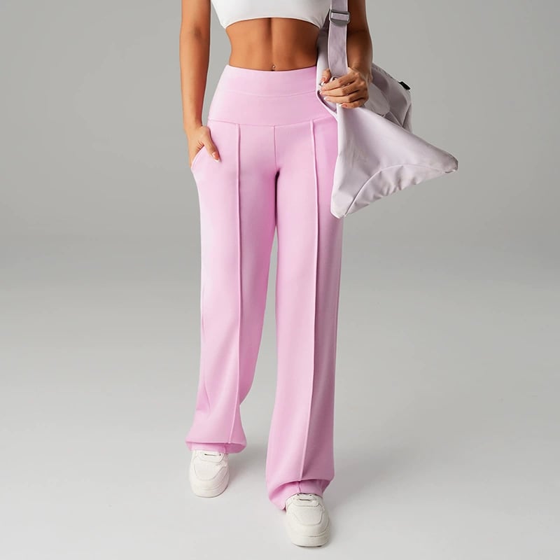 💕 Pantaloni da donna a gamba dritta in tinta unit