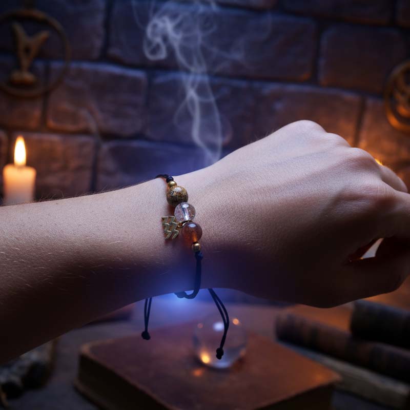 Bracciale intrecciato a mano con dodici costellazioni