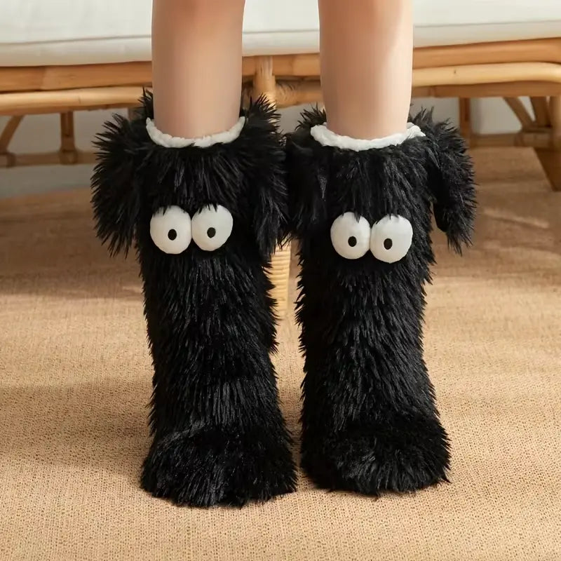 Simpatici calzini antiscivolo in peluche