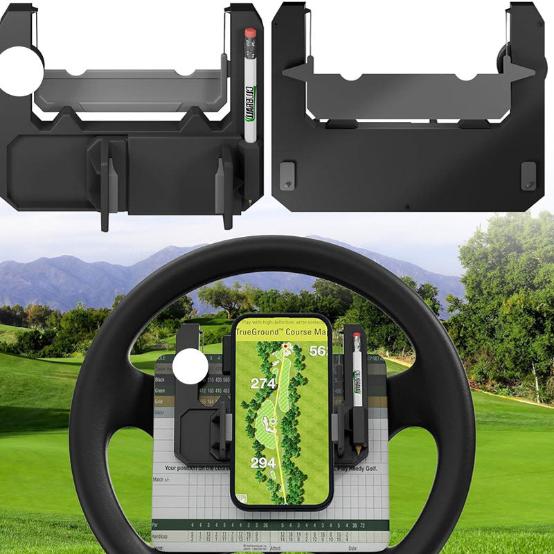 Supporto per cellulare da volante per golf cart⛳ — Il tuo centro di comando tutto in uno per ogni partita