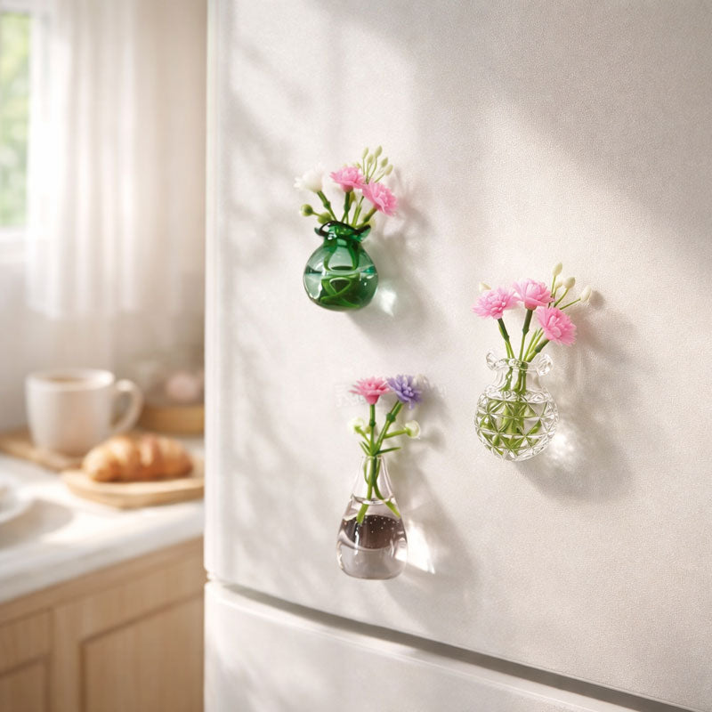 🌸Mini vaso magnetico da frigo
