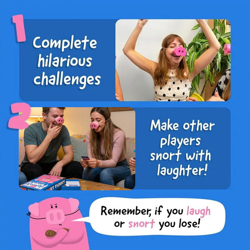 Snort Funny: Il gioco di società “Ridi e perdi” 🐷😂