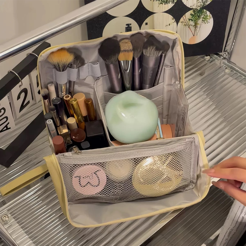 Borsa cosmetica verticale – Portatile, grande capienza