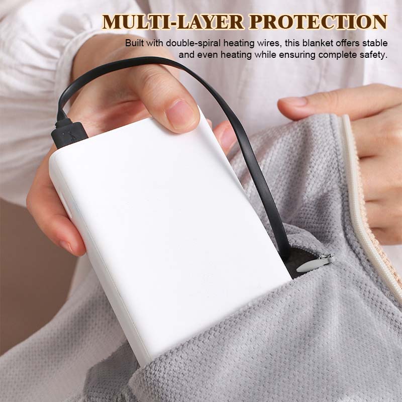Coperta riscaldante lavabile portatile USB